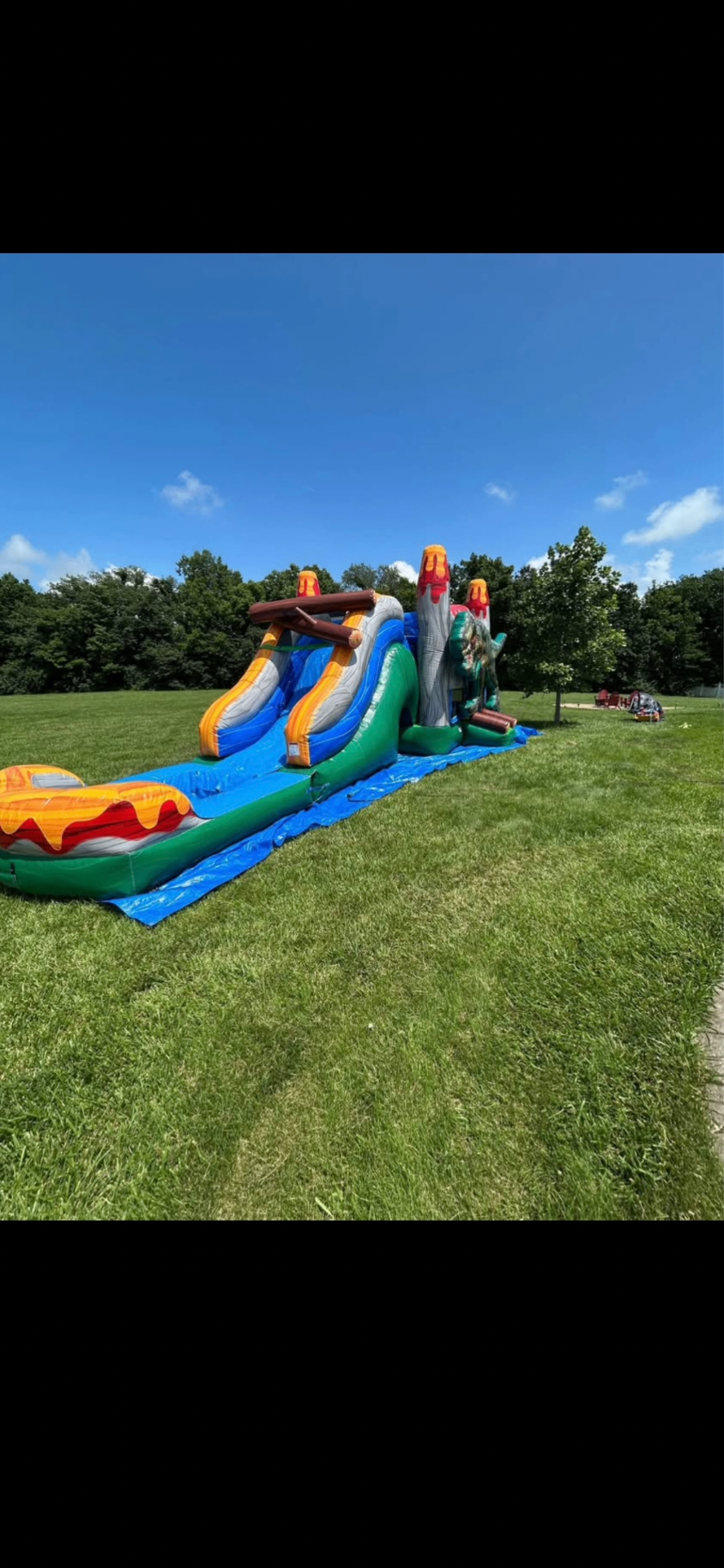 T-Rex Dinosaur Water Slide Bounce House Combo Rental photo 2