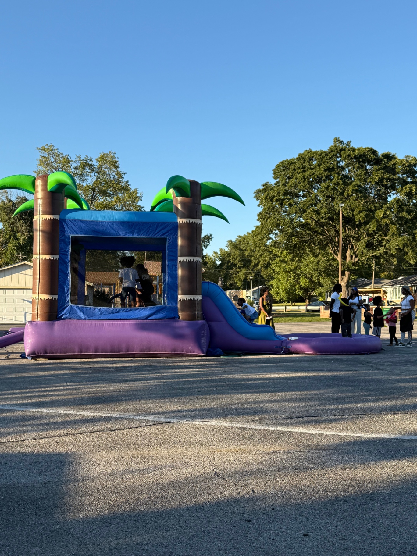 Dual Lane Combo Bounce House — Tropical Thunder photo 4