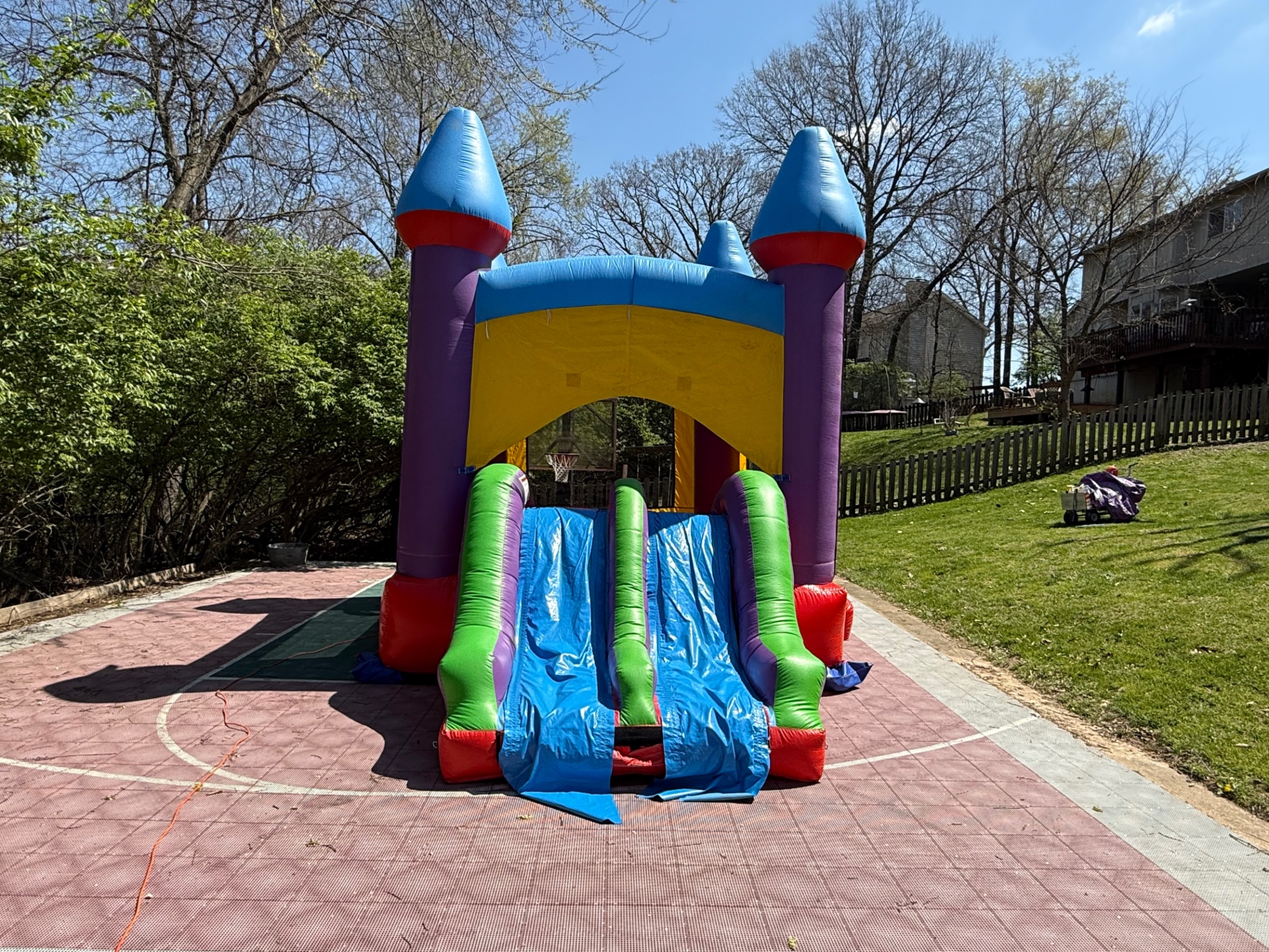 Dual Lane Water Slide Combo — Rainbow Splash photo 3