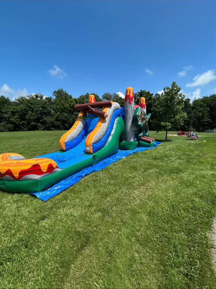 T-Rex Dinosaur Water Slide Bounce House Combo Rental photo 3