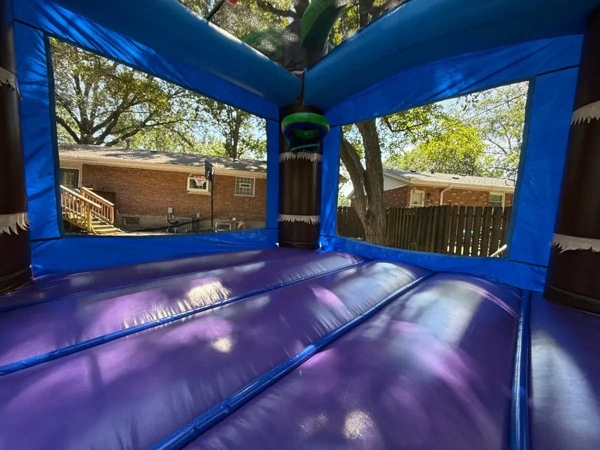 Dual Lane Combo Bounce House — Tropical Thunder photo 7